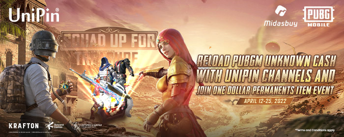 [Midasbuy]PUBGM ONE-Dollar Permanent Item Event! (MY)